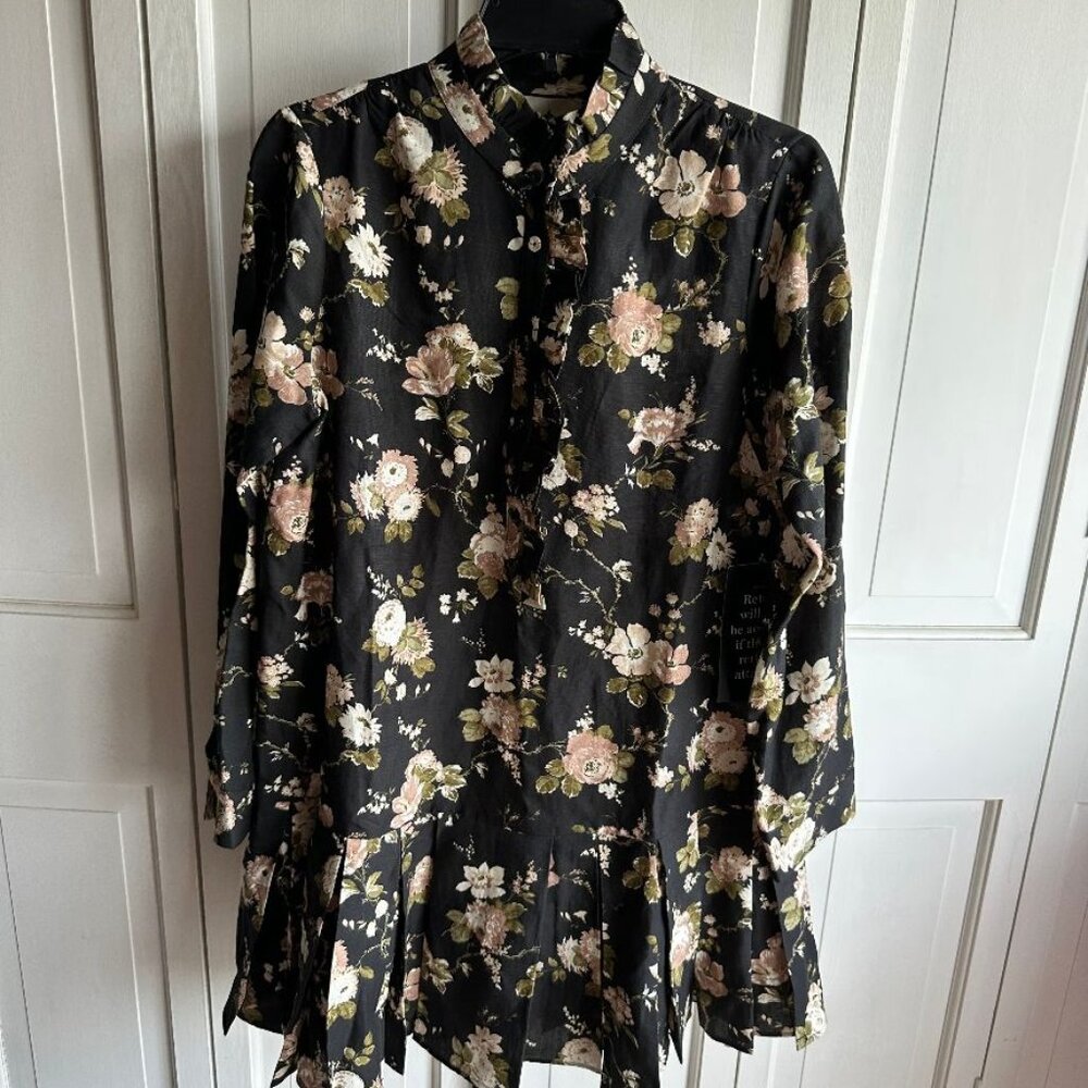 NWT Tuckernuck Midnight Garden Tate Floral Mini Dress Size MED